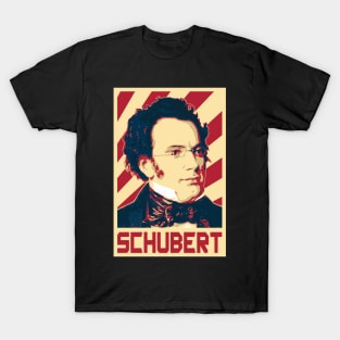 Franz Schubert Retro Propaganda T-Shirt